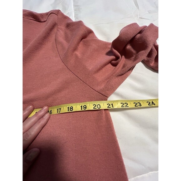 ZENANA Long Knit Cardigan Sweater with Pockets and Snap Buttons Pink XL - Picture 9 of 10